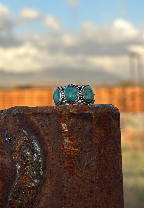 Shop Envi Me Earrings The Santa Maria Sterling Silver & Turquoise Ring