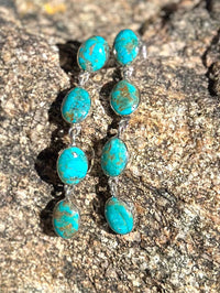 Shop Envi Me Earrings Turquoise The Santa Paulo Sterling Silver & Kingman Turquoise Drop Earring