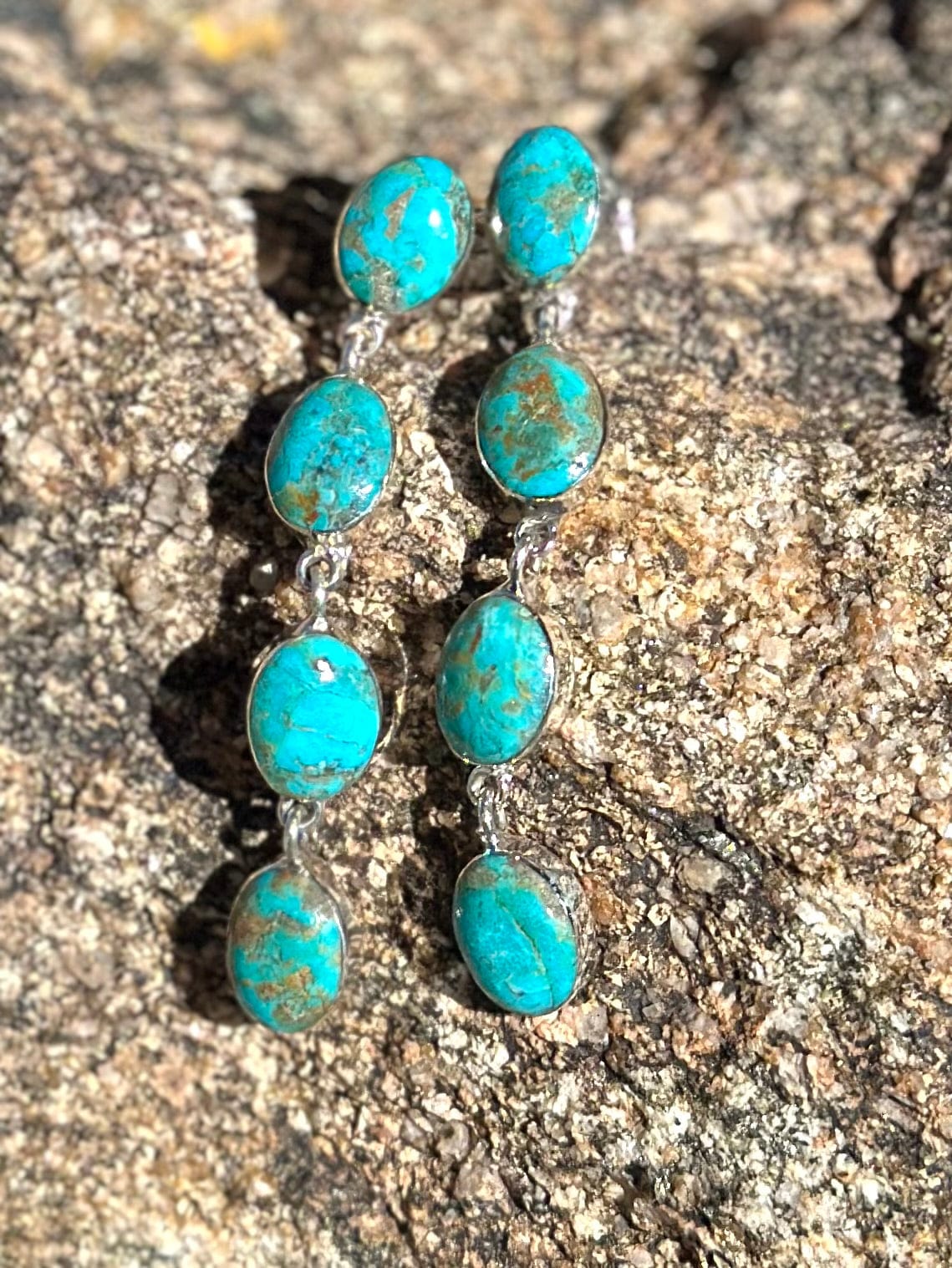 Shop Envi Me Earrings Turquoise The Santa Paulo Sterling Silver & Kingman Turquoise Drop Earring