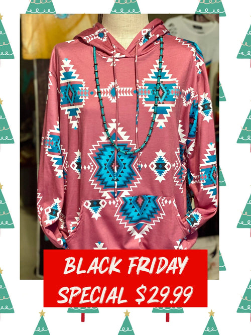 Shop Envi Me Tops and Tunics The Santa Pueblo Hoodie Top