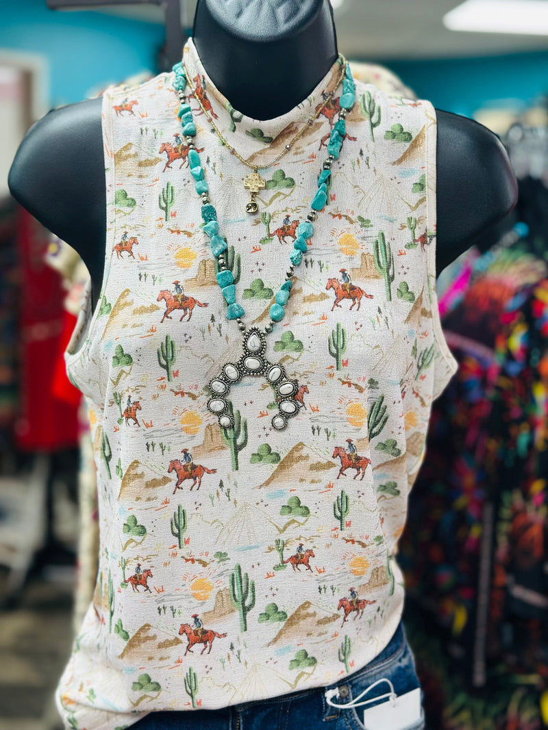 Shop Envi Me Tops and Tunics The Santa Rio Desert Sleeveless Top