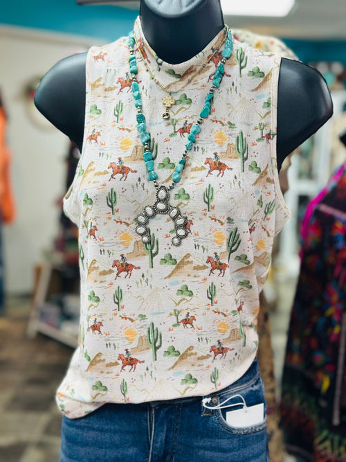 Shop Envi Me Tops and Tunics The Santa Rio Desert Sleeveless Top