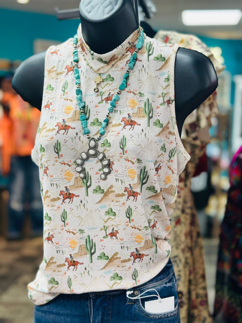 Shop Envi Me Tops and Tunics The Santa Rio Desert Sleeveless Top