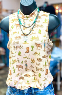 Shop Envi Me Tops and Tunics The Santa Rio Desert 🌵 Sleeveless Top