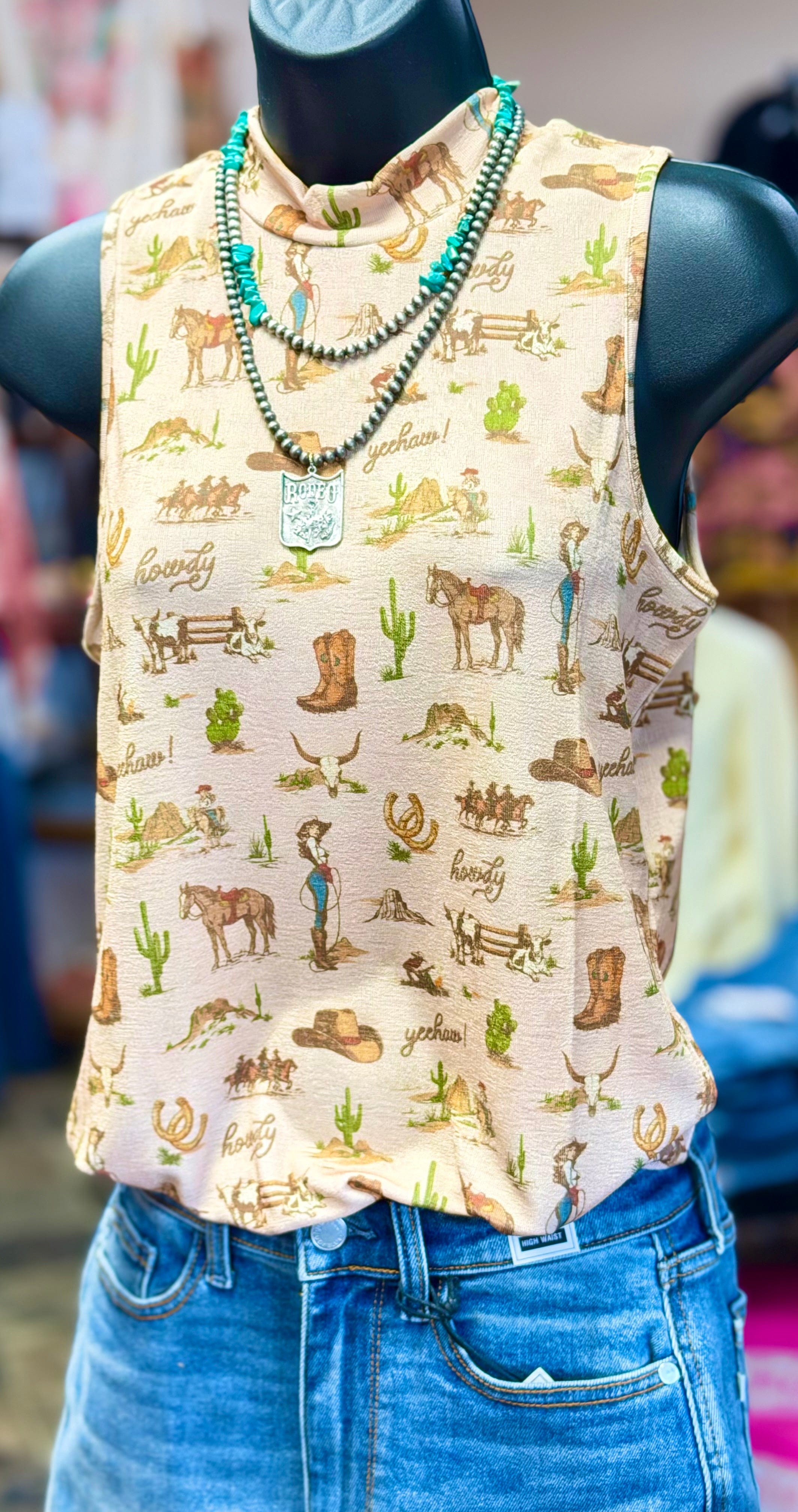Shop Envi Me Tops and Tunics The Santa Rio Desert 🌵 Sleeveless Top