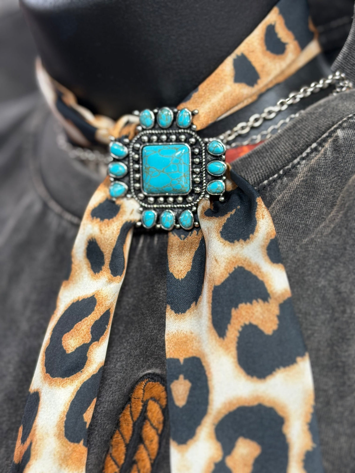 Shop Envi Me Earrings Turquoise Square The Sierra Scarf Slides/Ring Adjustable