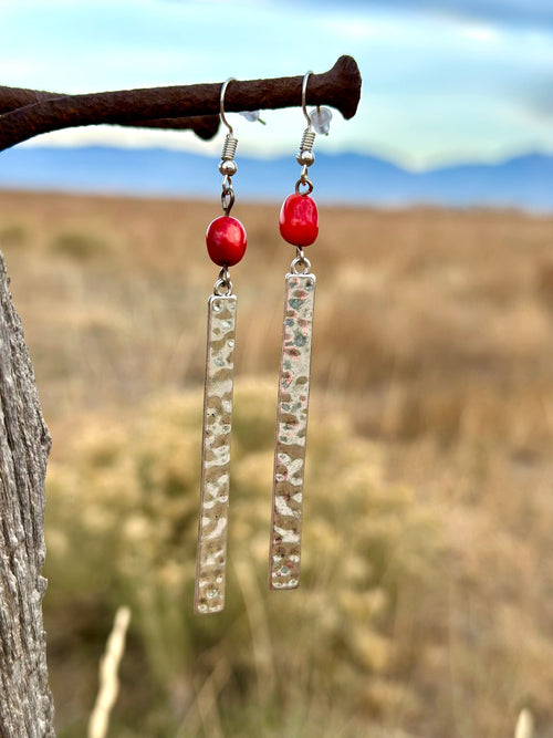 Shop Envi Me Earrings Silver The Silver Bar Coral Earring