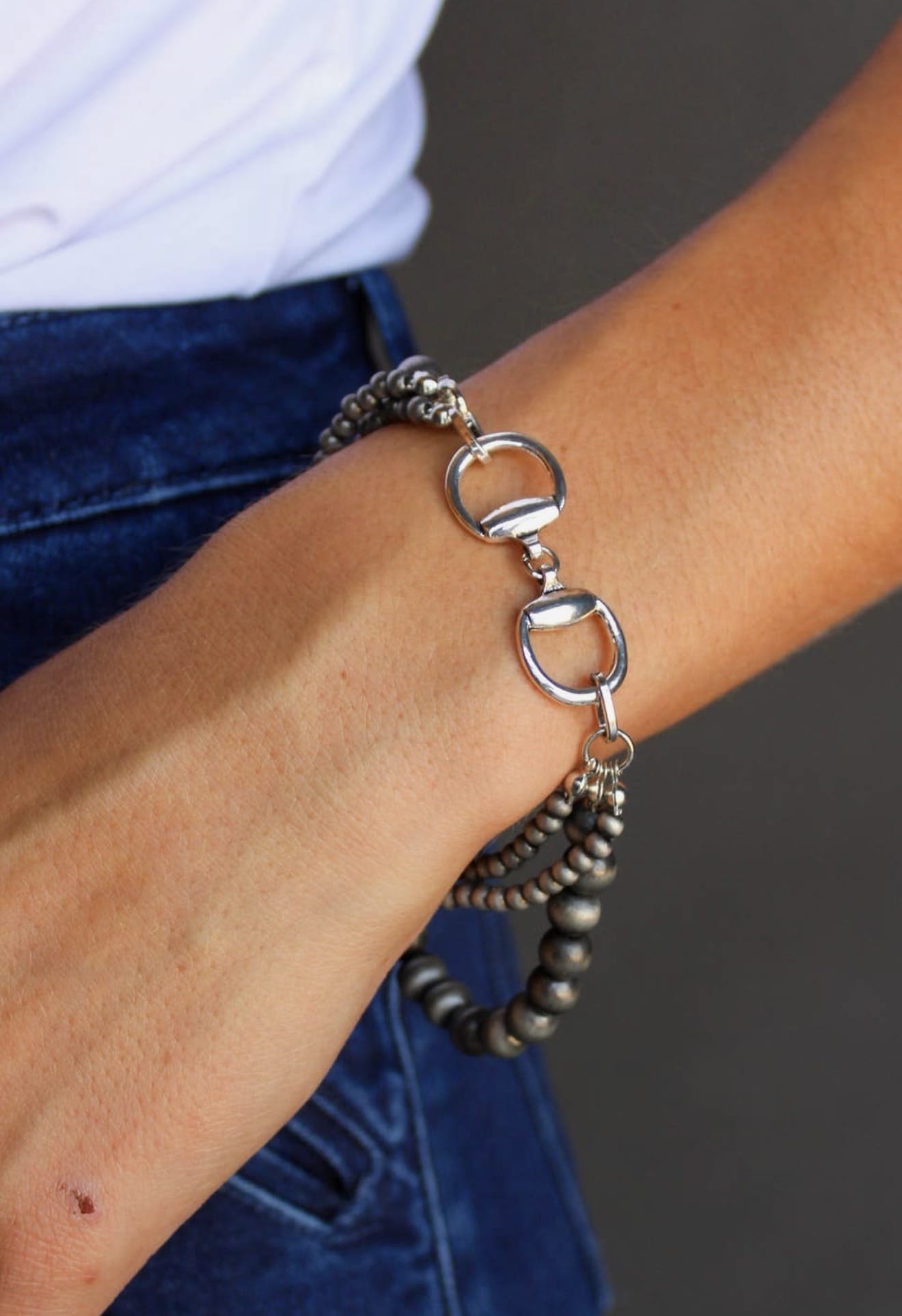 Shop Envi Me Bracelets Silver The Snaffle Bit Bracelet