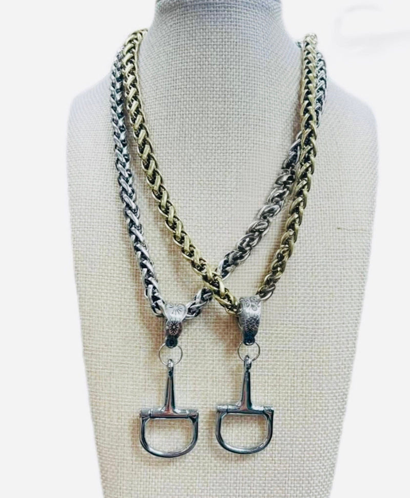 Shop Envi Me Necklaces The Snaffle Bit Pendant Necklace