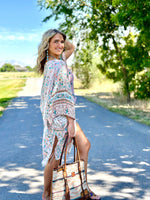 Shop Envi Me Cardigans and Kimonos OS The Soho Boho Print Kimono