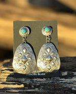 Shop Envi Me Earrings Turquoise The Sonita NA Made Kingman Turquoise & Sterling Silver Earring One Pair Only