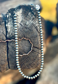 Shop Envi Me Necklaces The South Of Arizona Sterling Silver NA Pearl & Stone Necklace
