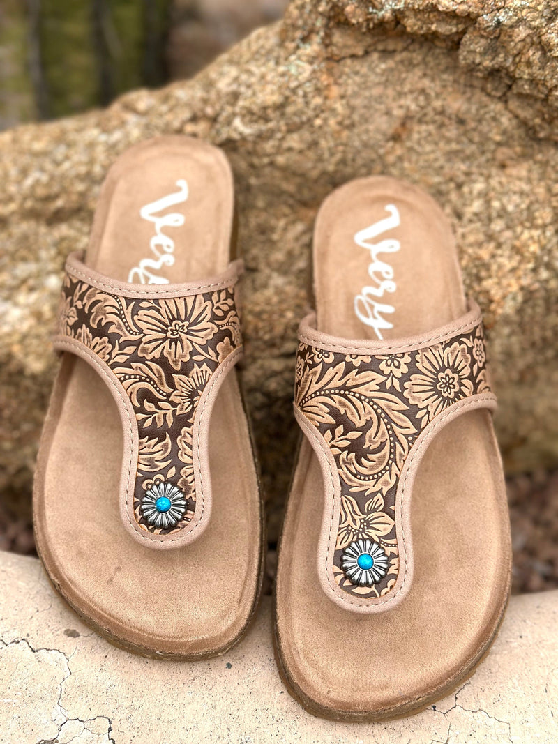 Shop Envi Me Footwear The South Of Pecos Western Concho Sandals