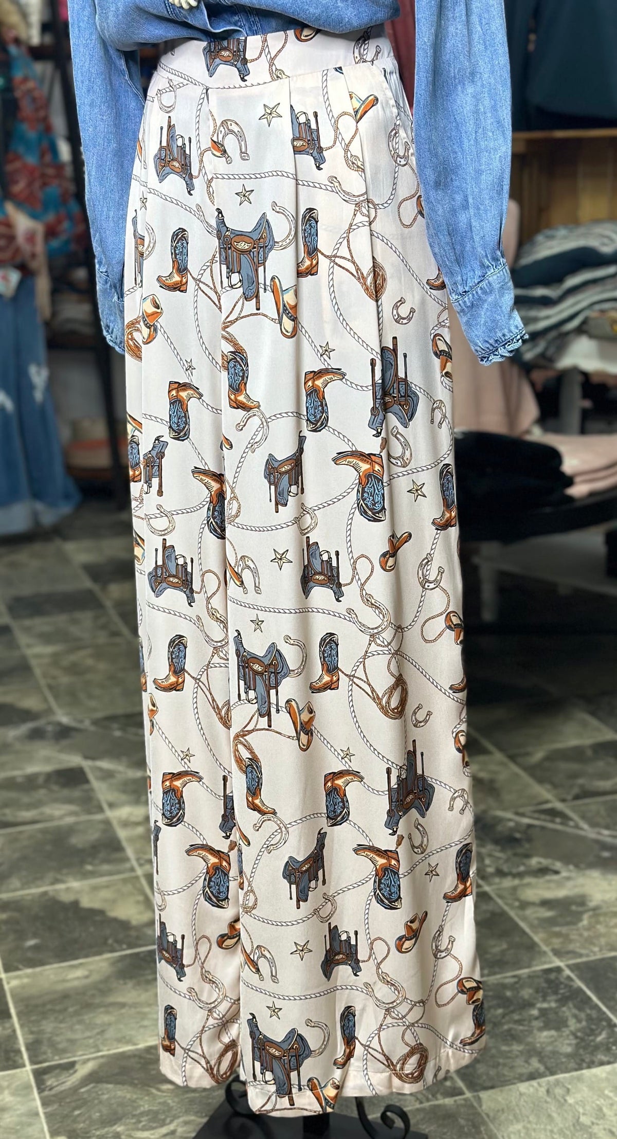 Shop Envi Me The South Of Tucson 🤠 Cowgirl Wide Leg Pant