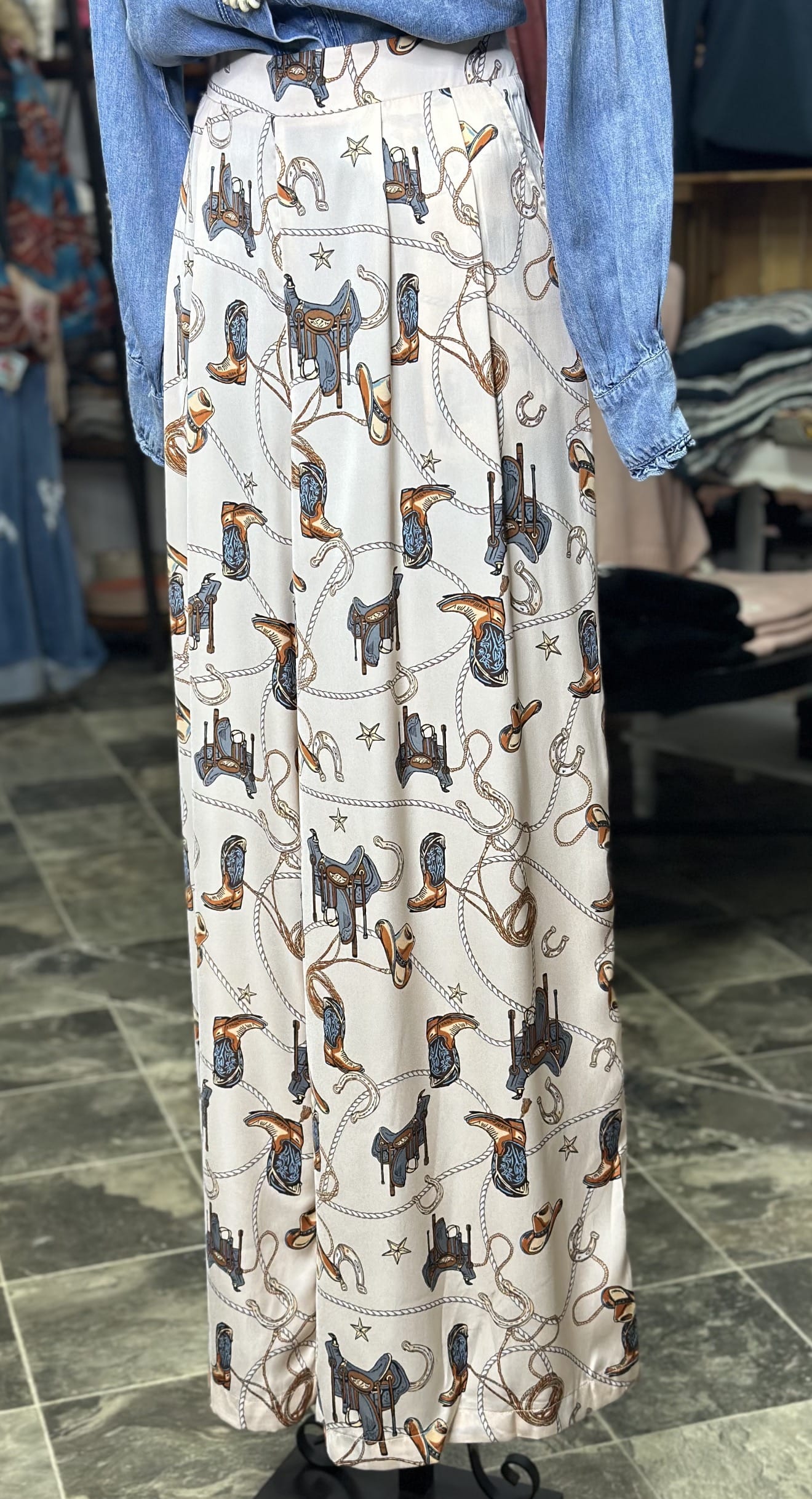 Shop Envi Me The South Of Tucson 🤠 Cowgirl Wide Leg Pant