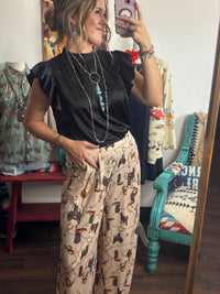 Shop Envi Me The South Of Tucson 🤠 Cowgirl Wide Leg Pant