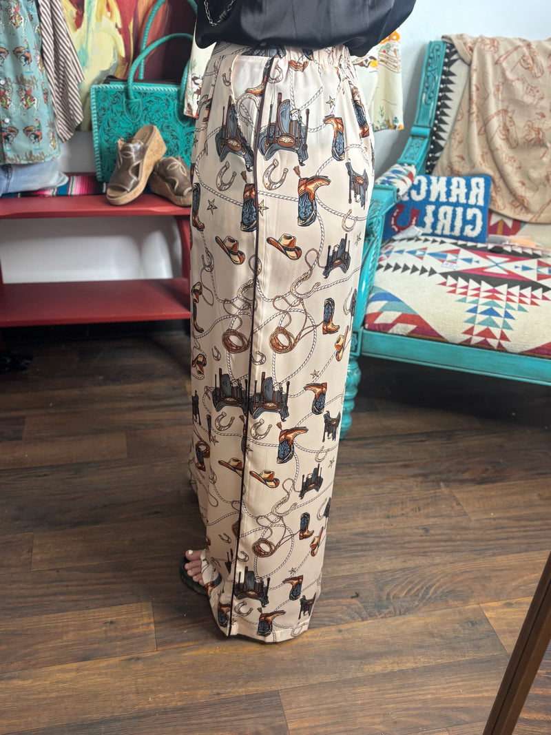 Shop Envi Me The South Of Tucson 🤠 Cowgirl Wide Leg Pant