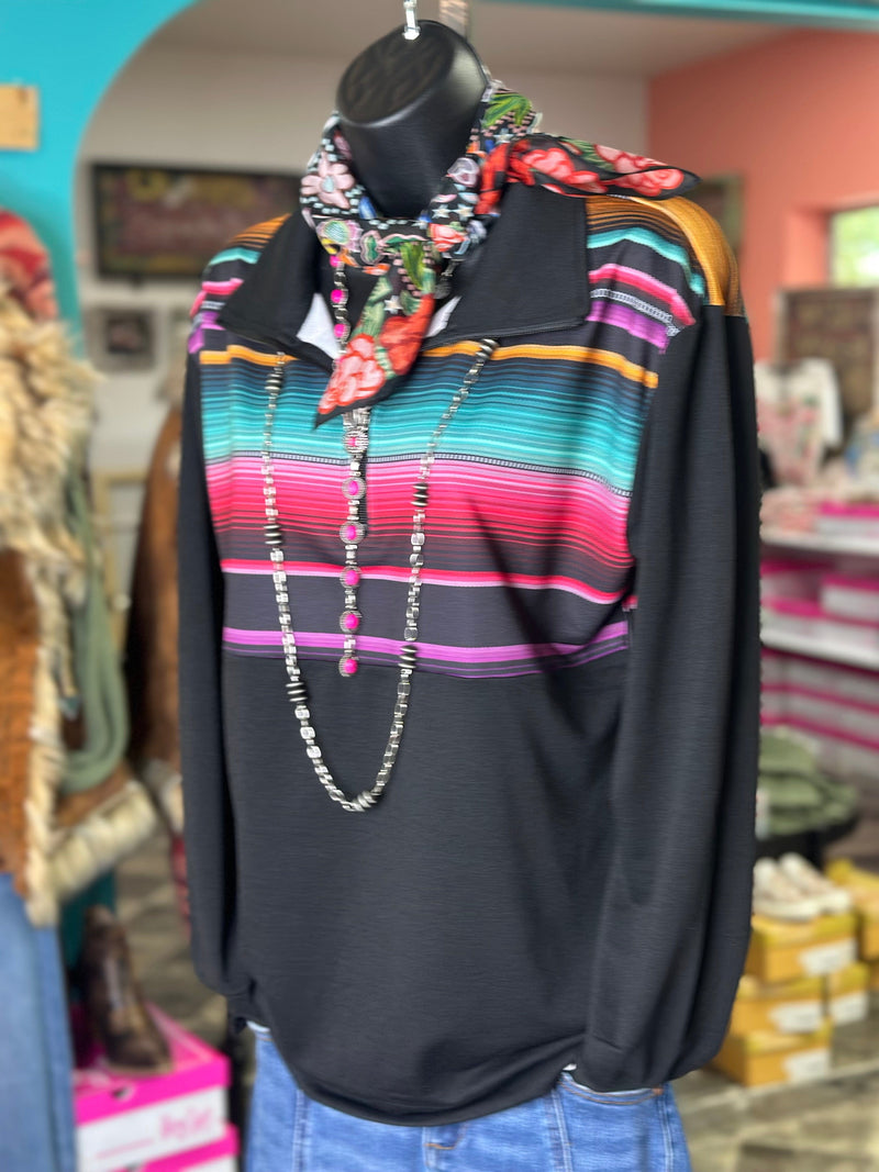 Shop Envi Me Tops and Tunics The South Of Waco Quarter Zip Top
