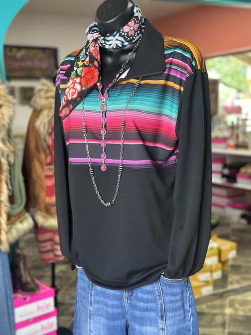 Shop Envi Me Tops and Tunics The South Of Waco Quarter Zip Top