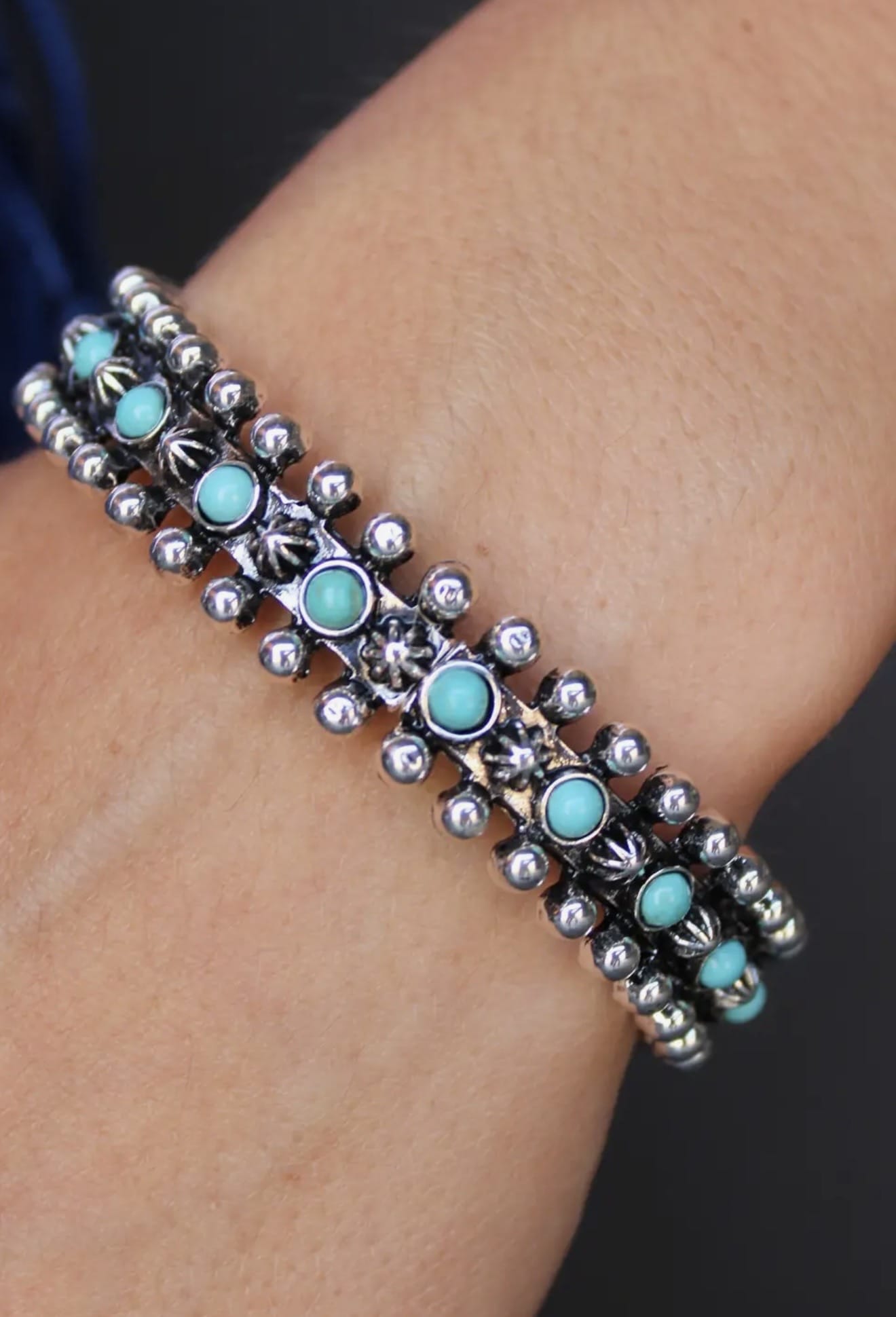 Shop Envi Me Bracelets Silver & Turquoise The Southwest Carson Bracelet