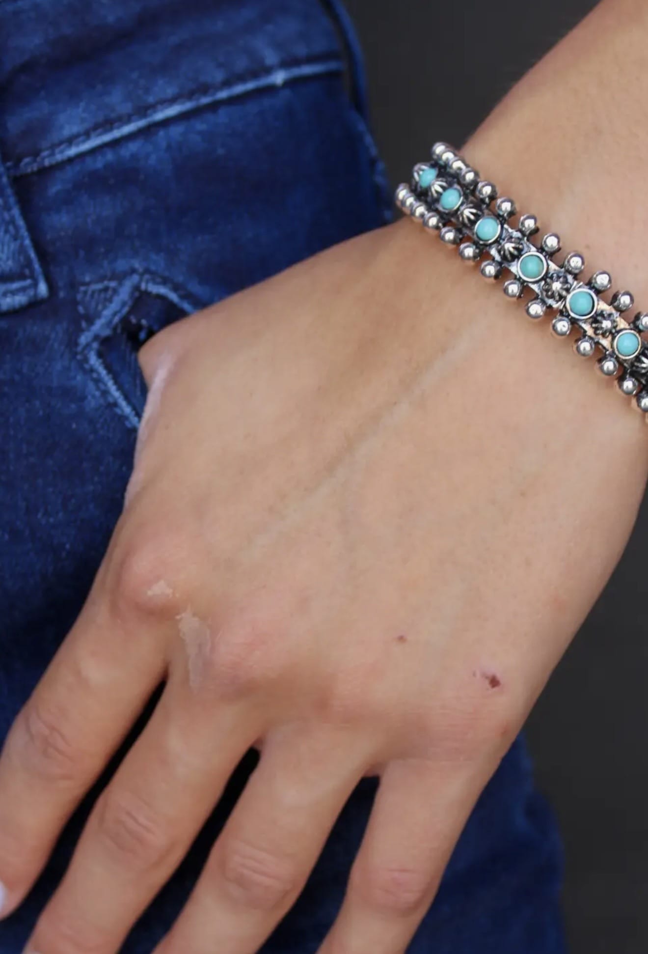 Shop Envi Me Bracelets Silver & Turquoise The Southwest Carson Bracelet