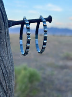 Shop Envi Me Earrings Silver The Southwest Sterling Silver Hoop Earring