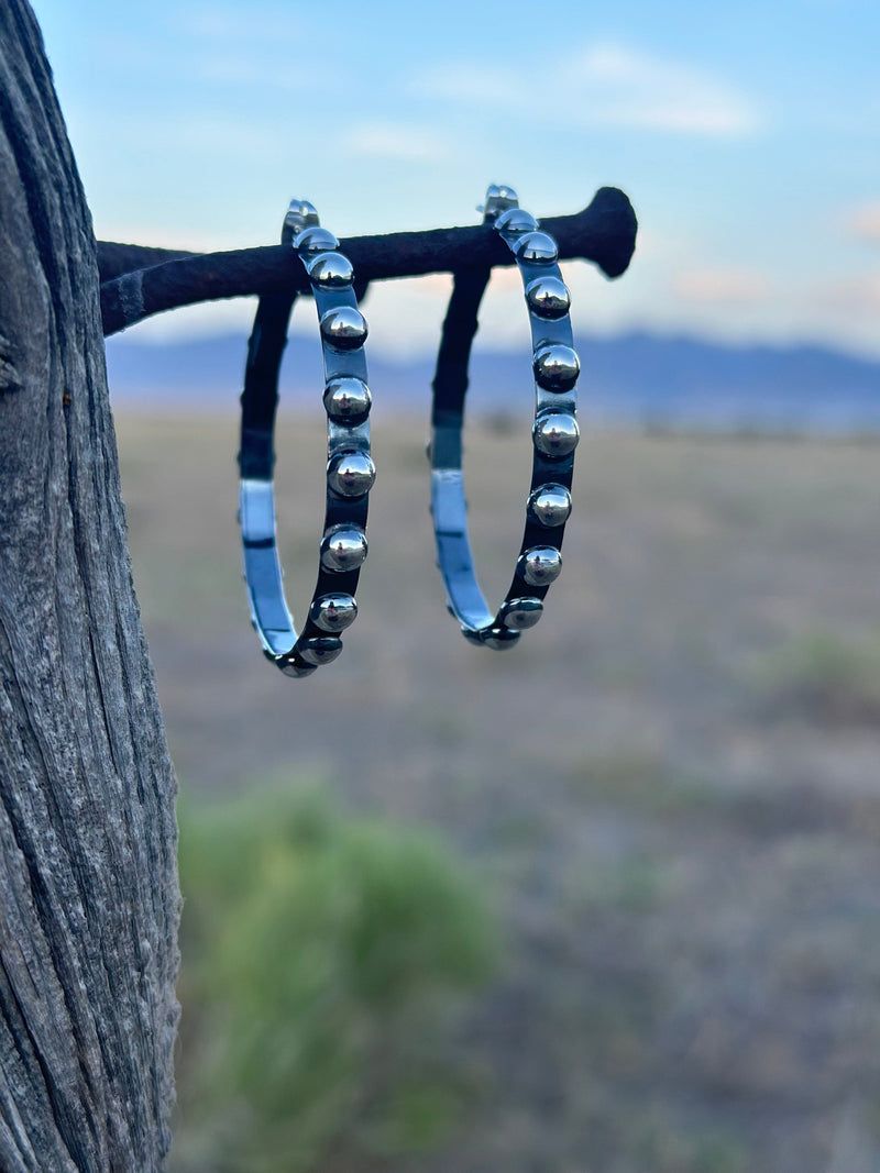Shop Envi Me Earrings Silver The Southwest Sterling Silver Hoop Earring