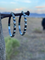 Shop Envi Me Earrings Silver The Southwest Sterling Silver Hoop Earring