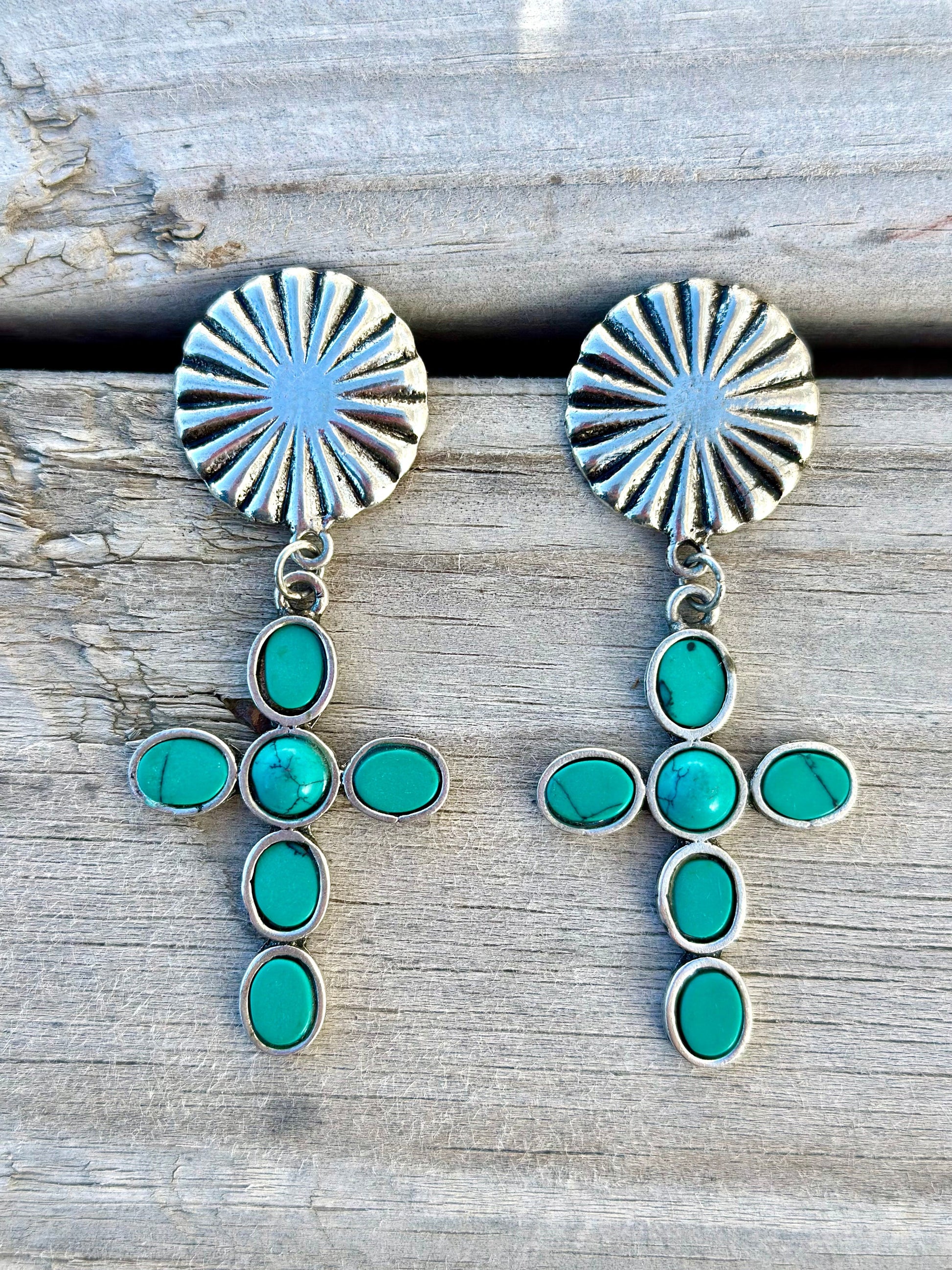 Southwest turquoise earrings Clearance