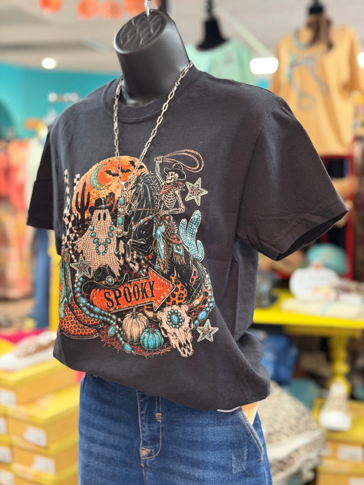 Shop Envi Me It's T-shirt Kinda Day The Spooky Cowgirl Western Graphic Tee