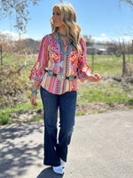 Shop Envi Me tops The Spring Ellensberg Embroidered Top