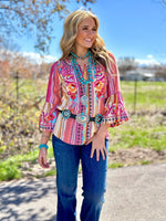 Shop Envi Me tops The Spring Ellensberg Embroidered Top