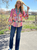 Shop Envi Me tops The Spring Ellensberg Embroidered Top