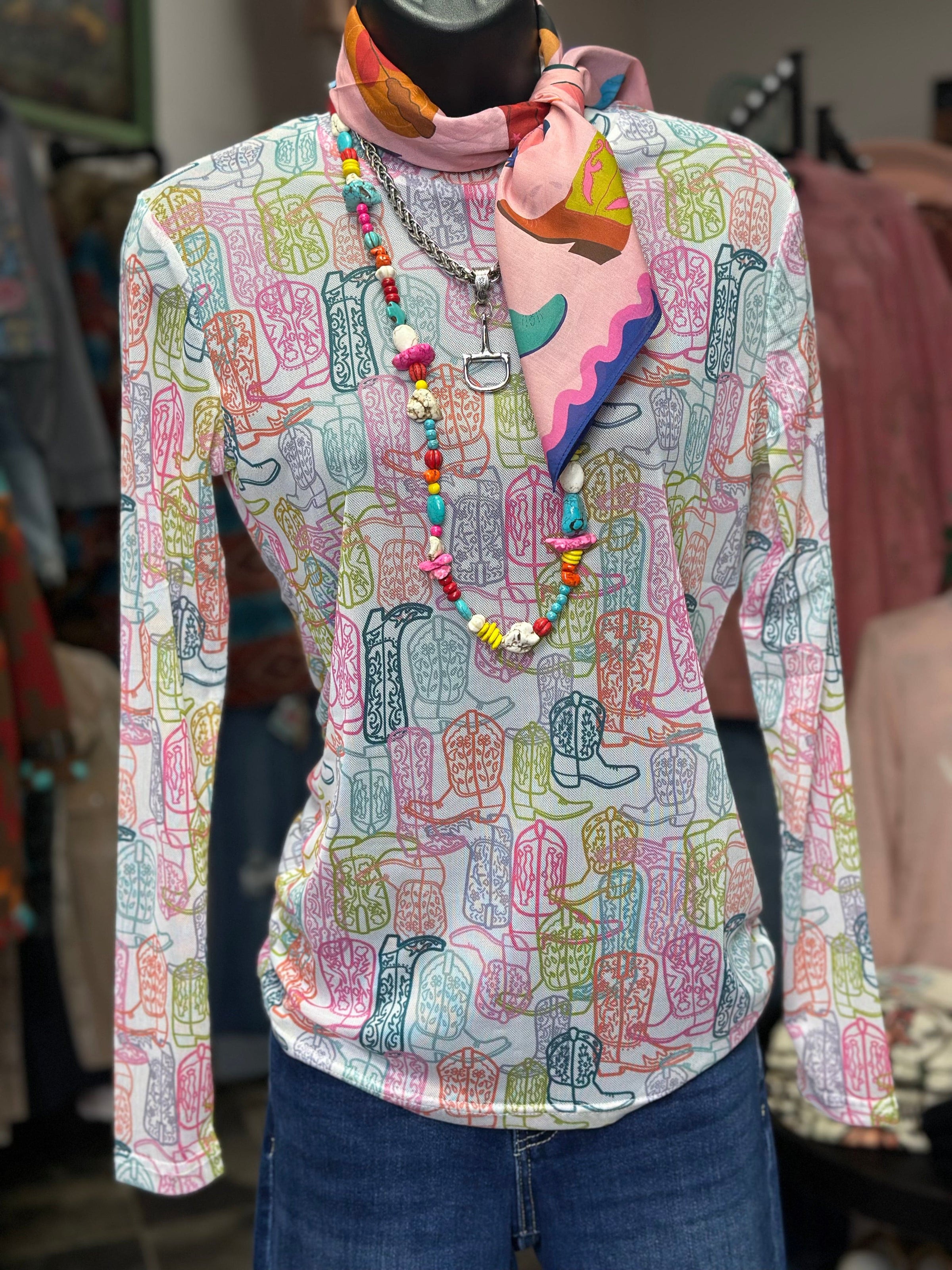 Shop Envi Me It's T-shirt Kinda Day The Spring Give It The Boot Mesh Top