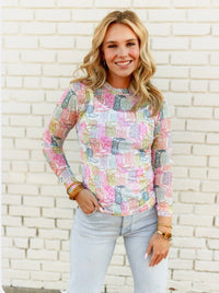 Shop Envi Me It's T-shirt Kinda Day The Spring Give It The Boot Mesh Top