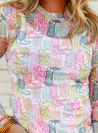 Shop Envi Me It's T-shirt Kinda Day The Spring Give It The Boot Mesh Top