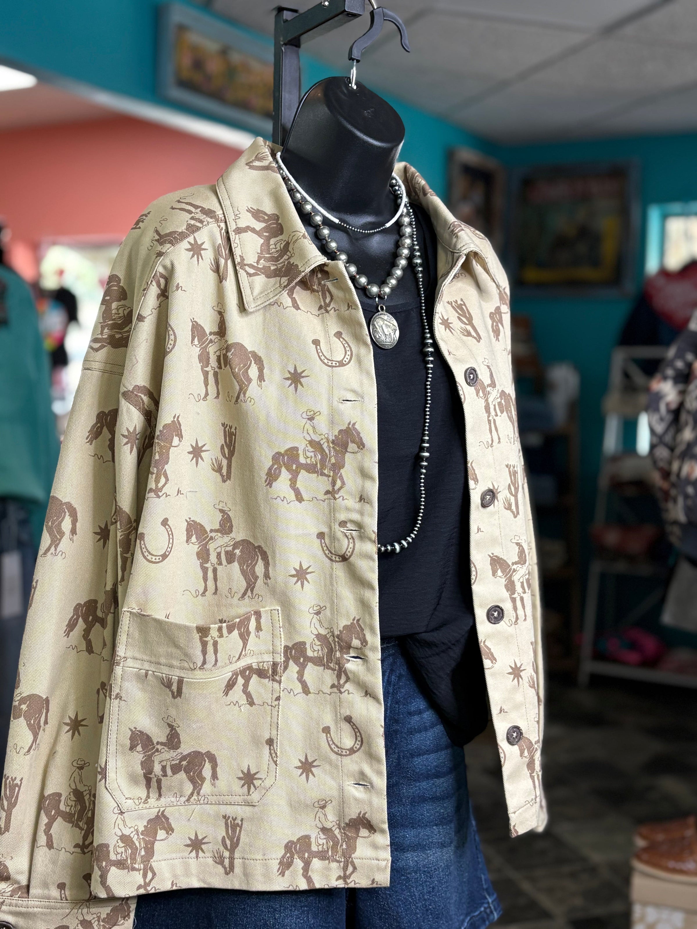 Shop Envi Me Tops and Tunics The Spring Must Have Western Denim Jacket