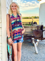 Shop Envi Me Tops and Tunics The Spring Sunset Cactus Bronc Tank