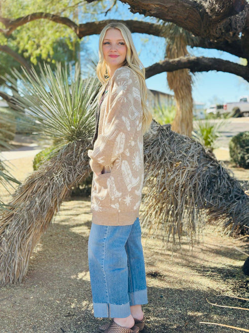 Shop Envi Me Tops and Tunics The Stayn’ Western In The Desert Cardigan Sweater