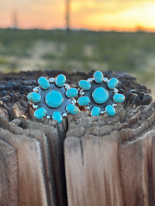 Shop Envi Me Earrings Turquoise The Sterling & Real Turquoise Conchita Earring