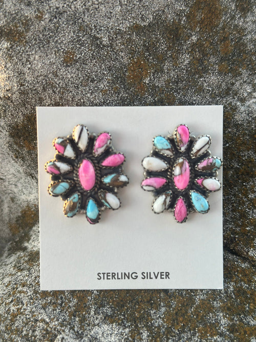Shop Envi Me Earrings Cotton Candy The Sterling Silver & Cotton Candy Classic Southwest Earring