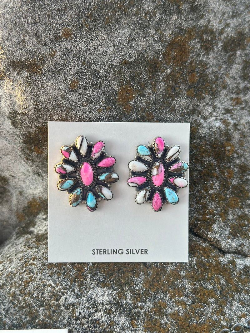 Shop Envi Me Earrings Cotton Candy The Sterling Silver & Cotton Candy Classic Southwest Earring
