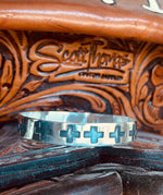 Shop Envi Me Earrings Sterling The Sterling Silver Crosses Bangle Bracelet