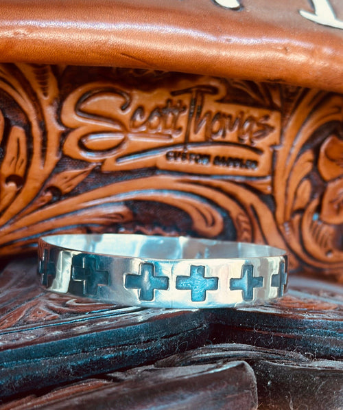 Shop Envi Me Earrings Sterling The Sterling Silver Crosses Bangle Bracelet