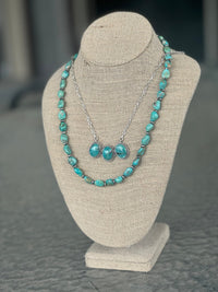 Shop Envi Me Earrings Sterling The Sterling Silver & Red River Turquoise Handmade Necklace