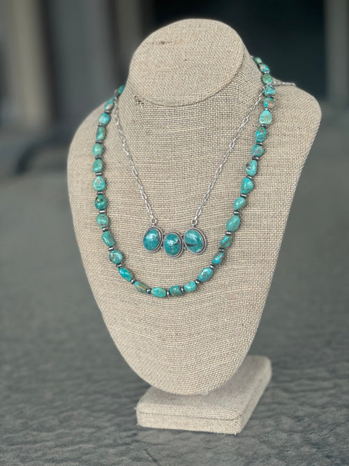 Shop Envi Me Earrings Sterling The Sterling Silver & Red River Turquoise Handmade Necklace