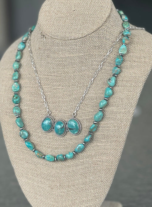 Shop Envi Me Earrings Sterling The Sterling Silver & Red River Turquoise Handmade Necklace