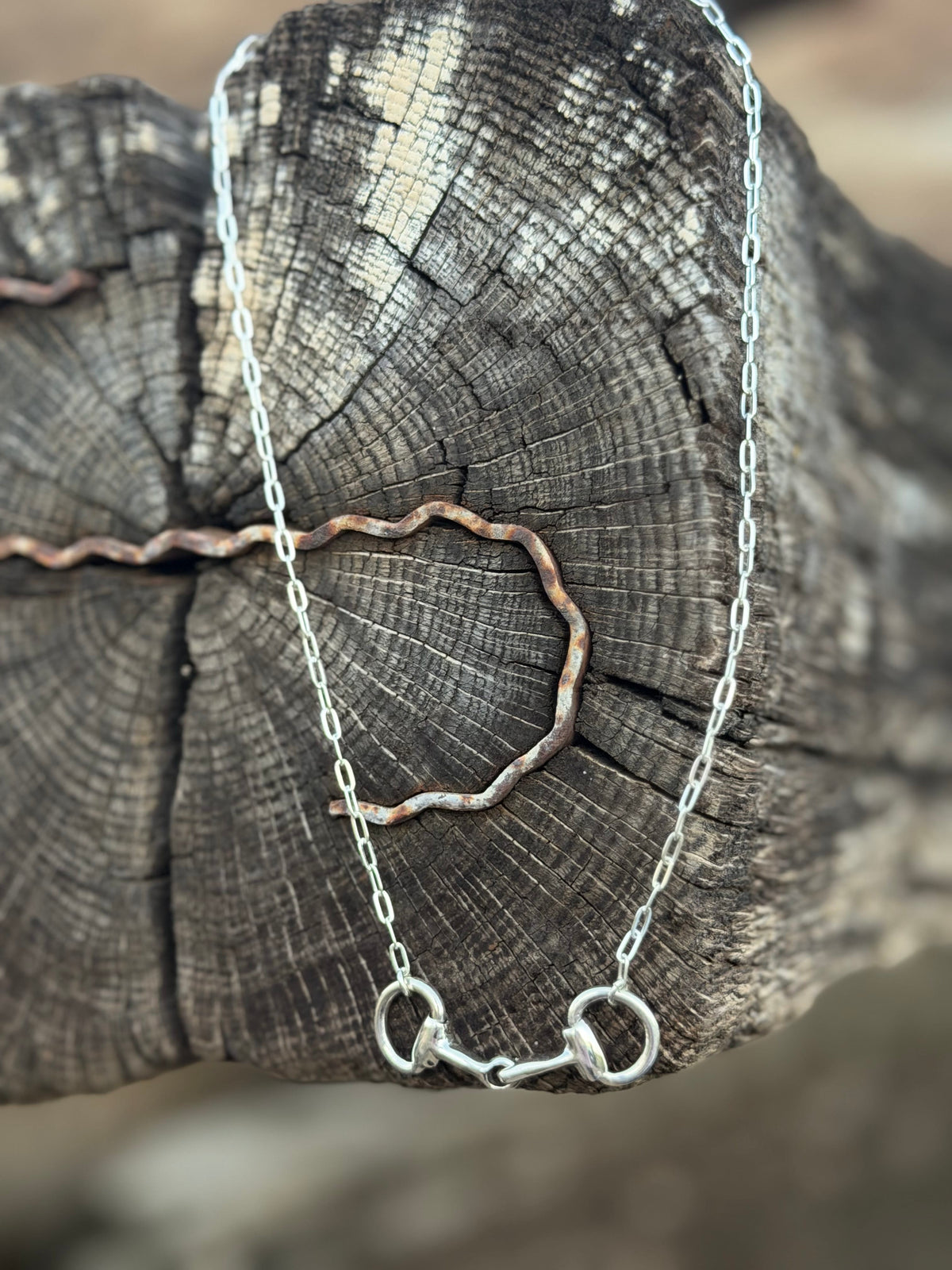 Shop Envi Me Necklaces Sterling Silver The Sterling Silver Snaffle Bit Necklace