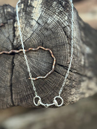 Shop Envi Me Necklaces Sterling Silver The Sterling Silver Snaffle Bit Necklace