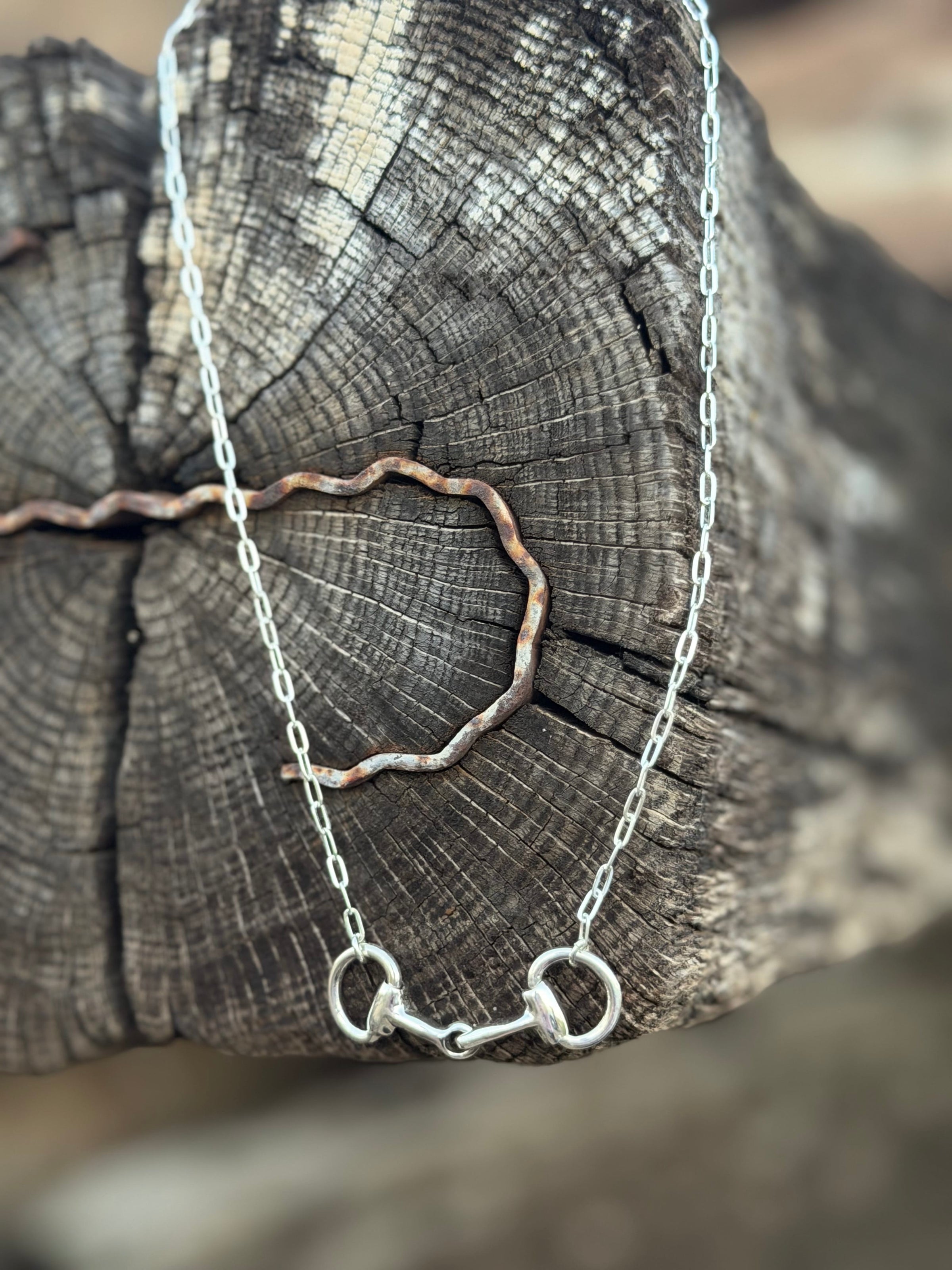 Shop Envi Me Necklaces Sterling Silver The Sterling Silver Snaffle Bit Necklace